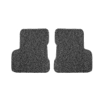 FIAT 500X All Weather Floor Mats and Cargo Mat (set of 5) - Custom Rubber Woven Carpet - Black and Grey by SILA Concepts